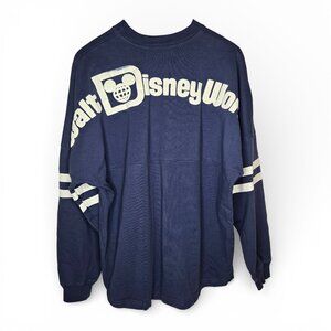 Disney Parks Walt Disney World Oversized Spirit Jersey Puffy Graphic Spell Out L